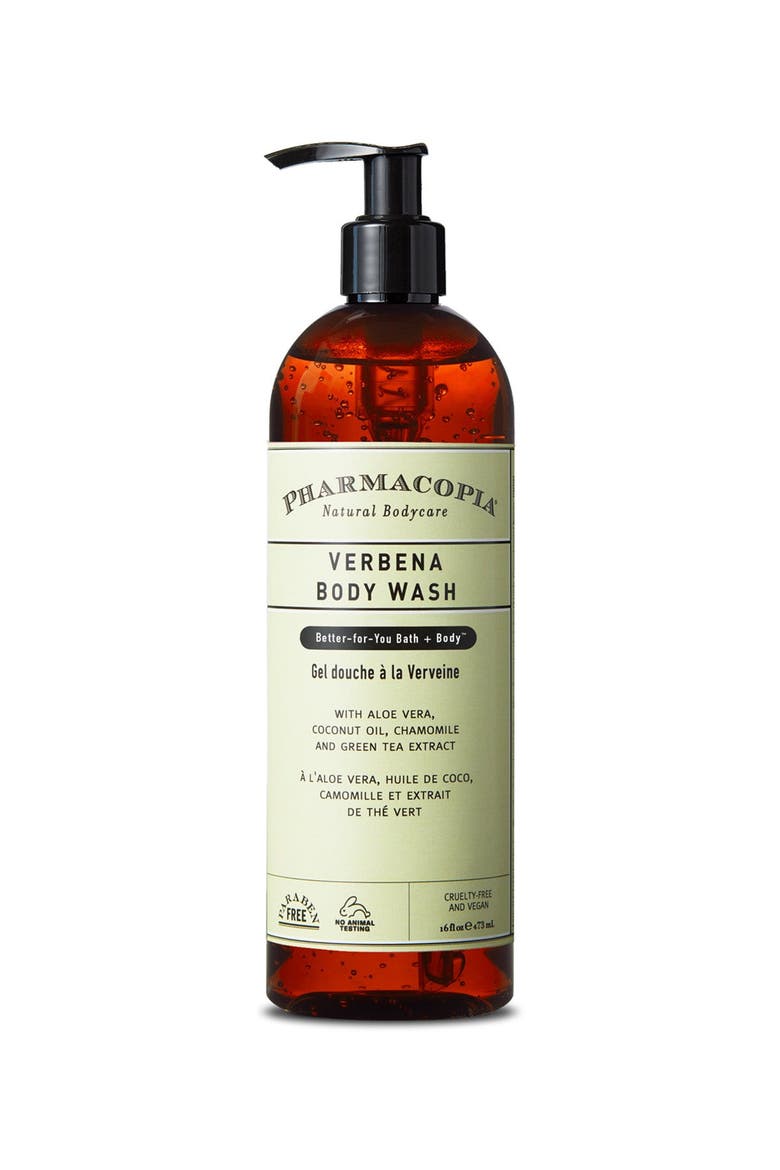 Verbena Body Wash - Balancing Aromatherapy, Main, color, White