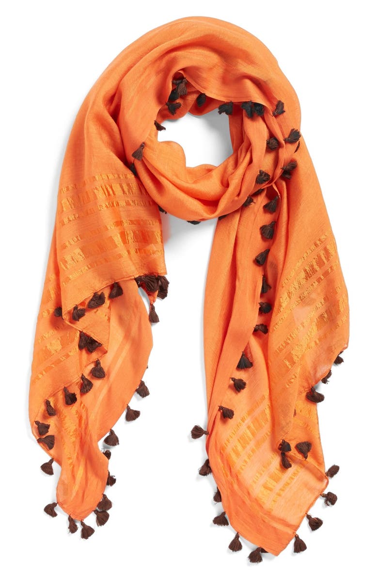 La Fiorentina Tassel Scarf, Main, color, 