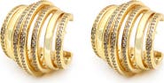 Panacea Crystal Huggie Hoop Earrings