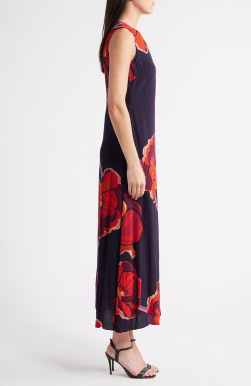 Lost + Wander Iris Floral Print Sleeveless Maxi Dress In Multi