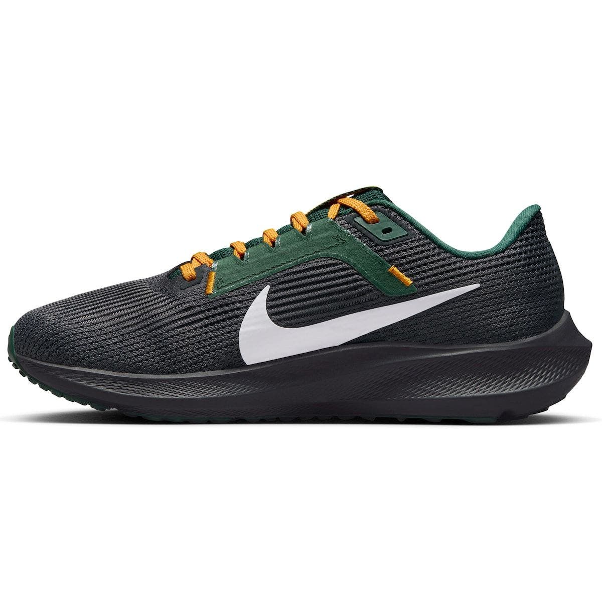 Nike Unisex Nike  Anthracite Green Bay Packers Zoom Pegasus 40 Running Shoe, Alternate, color, 