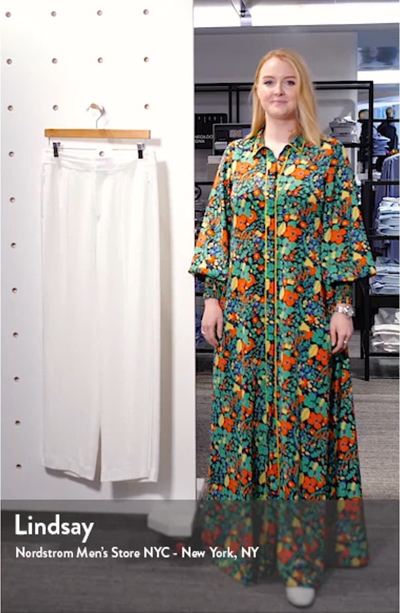 Fluid Pintuck Crepe Trousers, sales video thumbnail