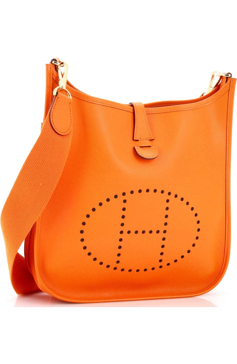 Pre-Owned Hermes Evelyne Bag Gen II Epsom PM, Alternate, color, Orange H