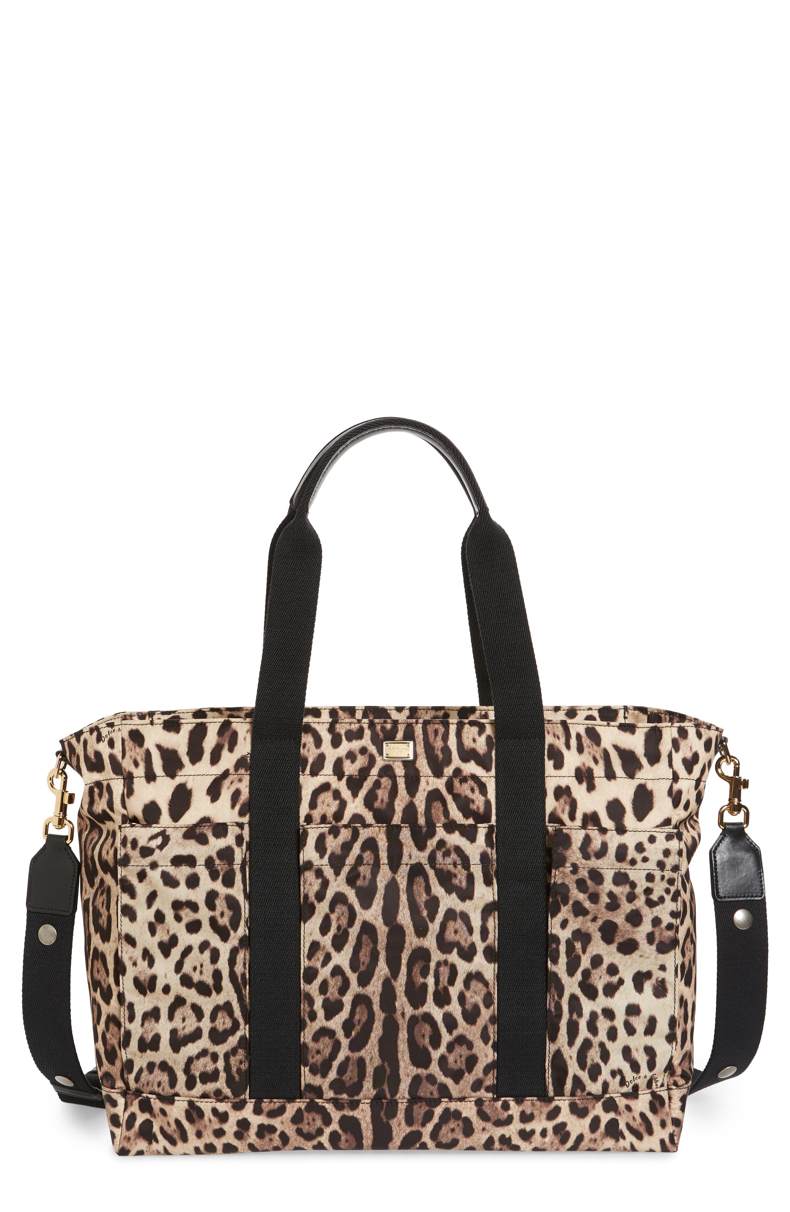 Dolce&Gabbana Natalie Nylon Diaper Bag, Main, color, 