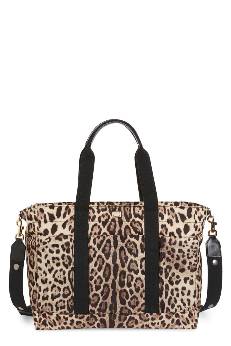 Natalie Nylon Diaper Bag, Main, color, STAMPA