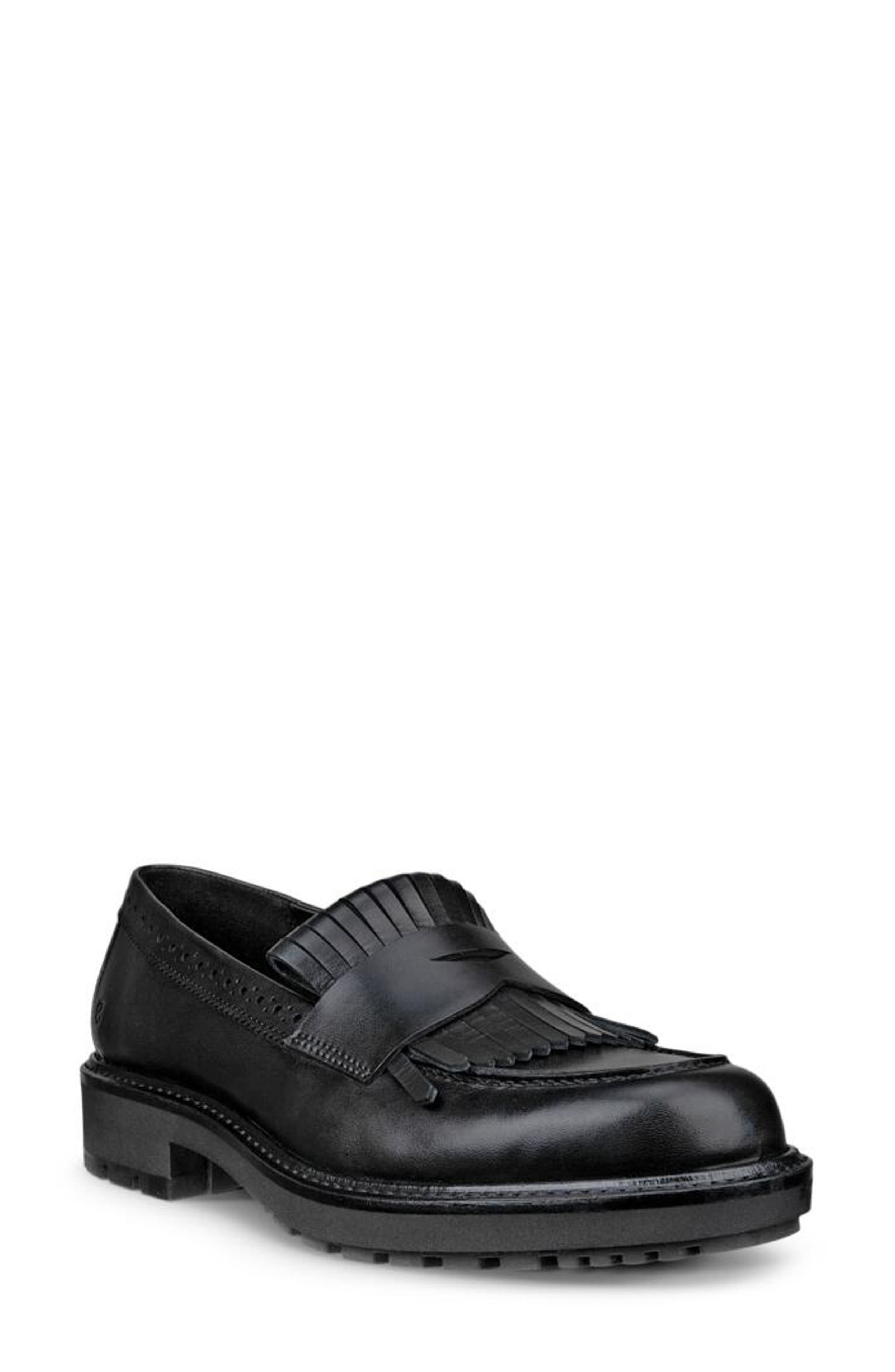 ECCO Metropole Oslo Kiltie Penny Loafer, Main, color, Black