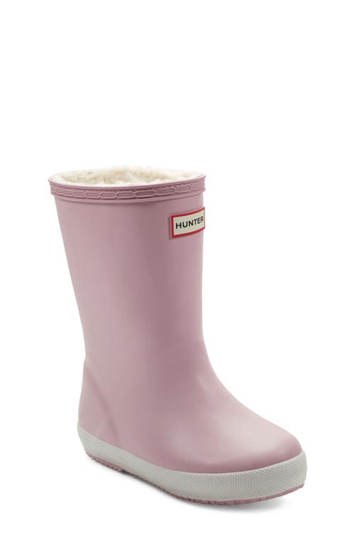 Hunter First Classic Insulated Waterproof Rain Boot In Pink