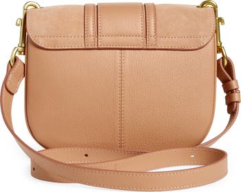 Hana Suede & Leather Shoulder Bag