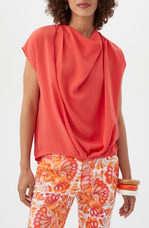Trina Turk Odilia Drape Top In Slushie