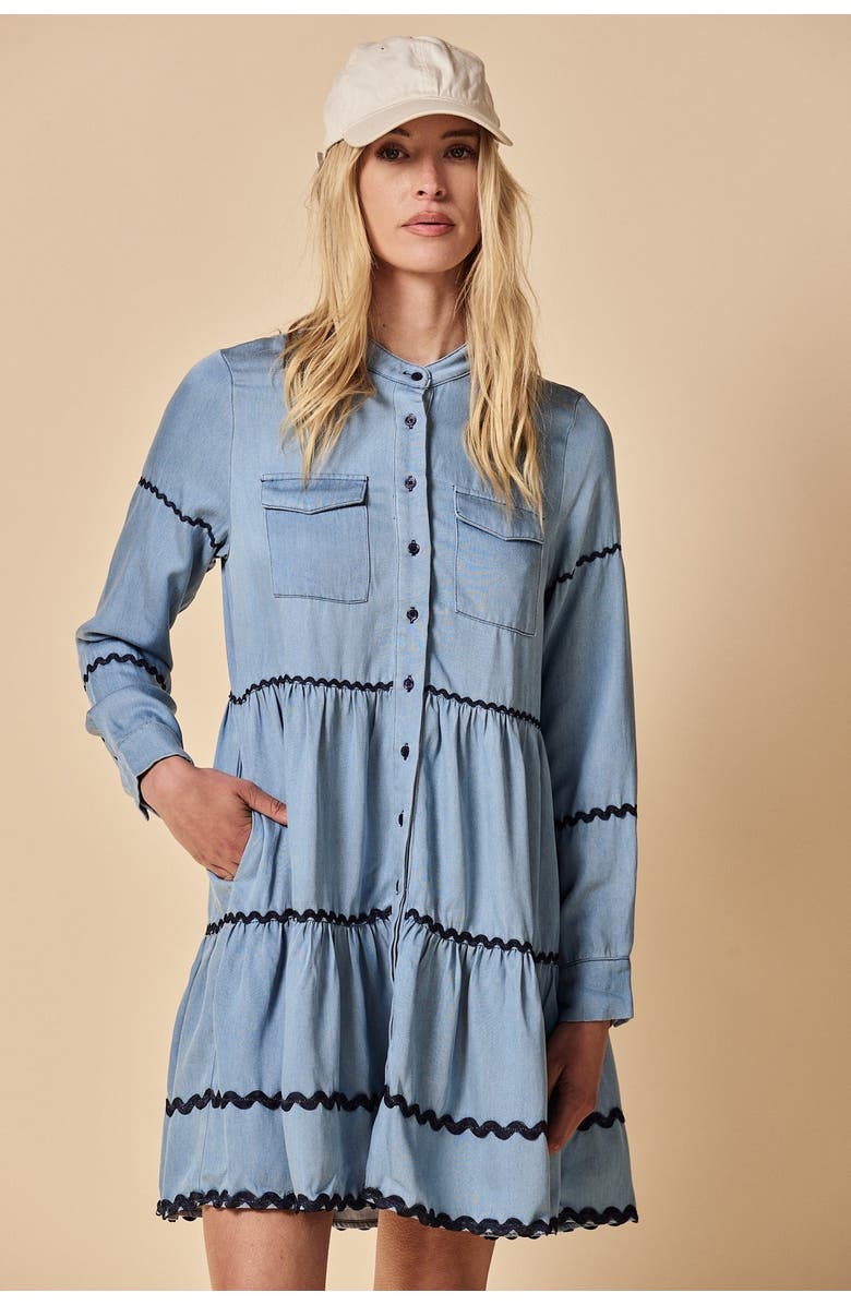 The Shirt The Simone Dress, Main, color, Denim
