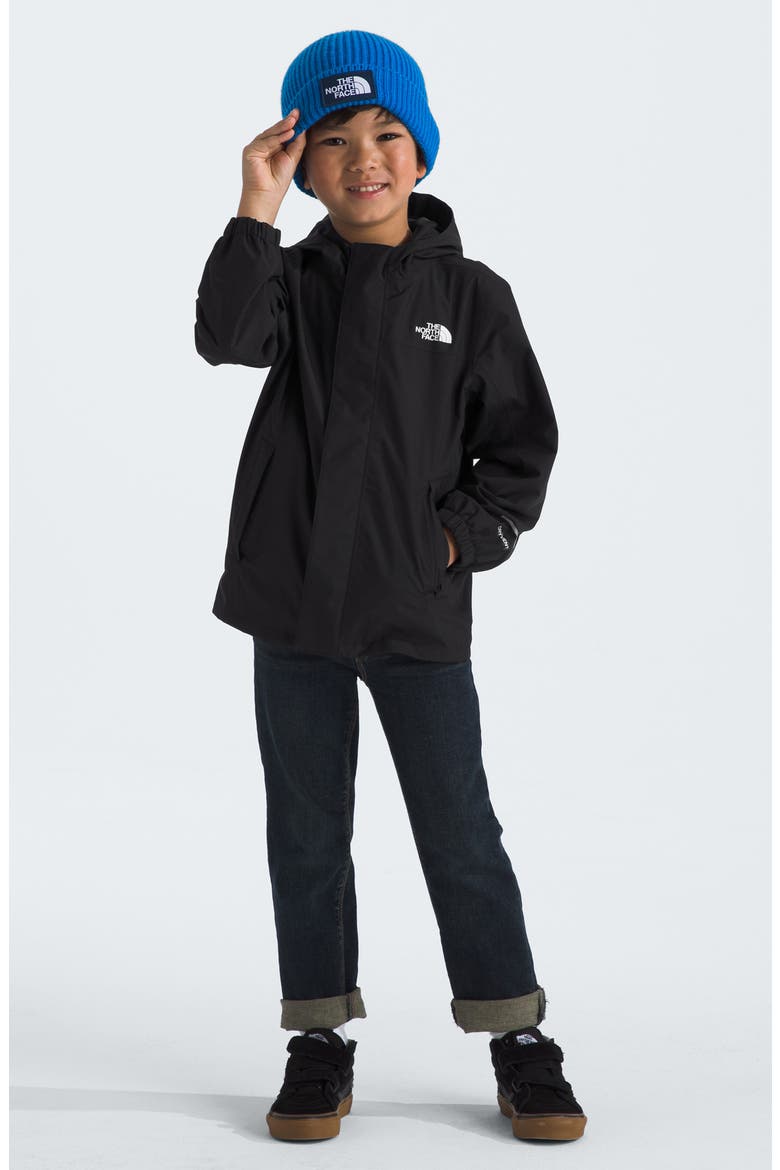 Kids' Antora Waterproof Recycled Nylon Rain Jacket, Alternate, color, TNF BLACK/ TNF BLACK