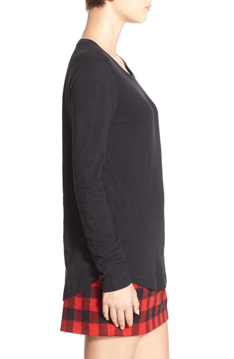 Madewell Whisper Cotton Long Sleeve Crewneck Tee, Alternate, color, 