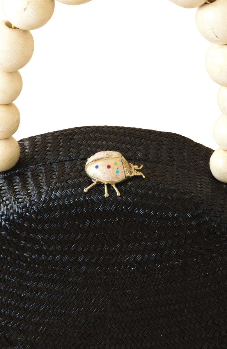 LIKHA Round Top Handle Bag, Alternate, color, Black