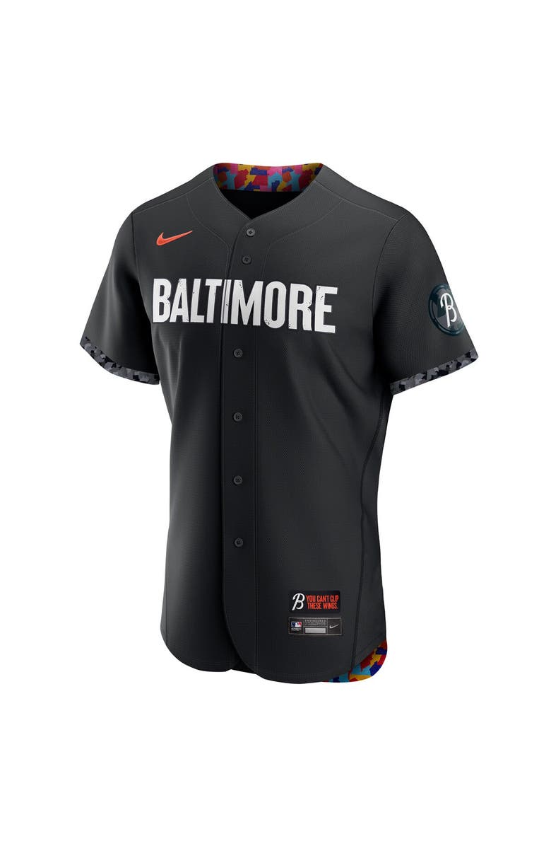Nike Men's Nike Jackson Holliday Black Baltimore Orioles City Connect Authentic Player Jersey, Alternate, color, Black
