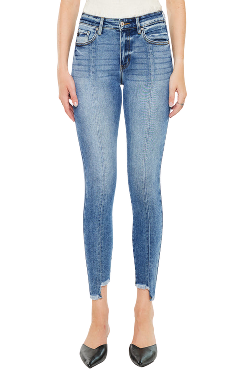 Kancan Lucy High Rise Ankle Skinny Jeans In Blue