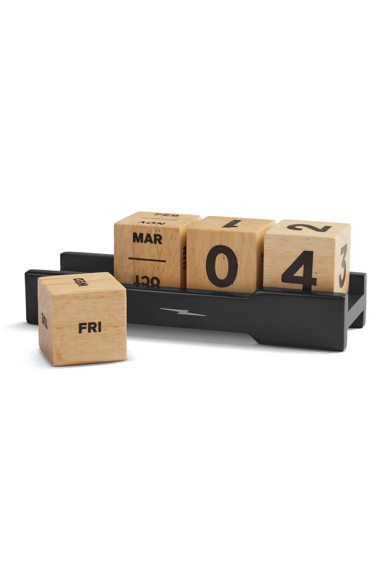Desk Calendar, Alternate, color, OAK/ TAN