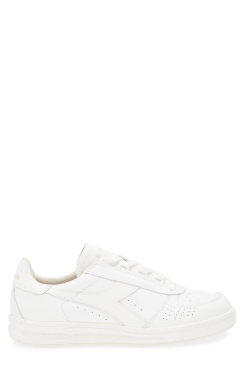 Diadora White Synthetic Leather Sneaker In White/white