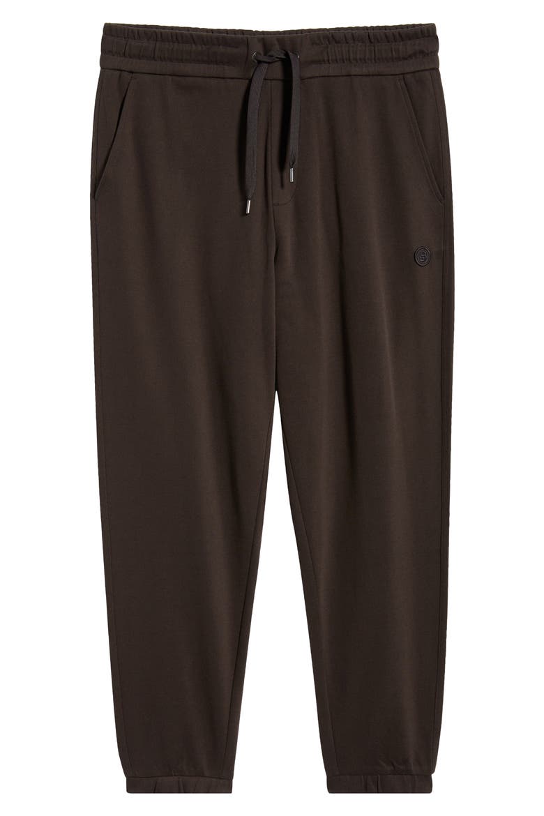 Locsin Cotton Sweatpants, Alternate, color, DARK BROWN
