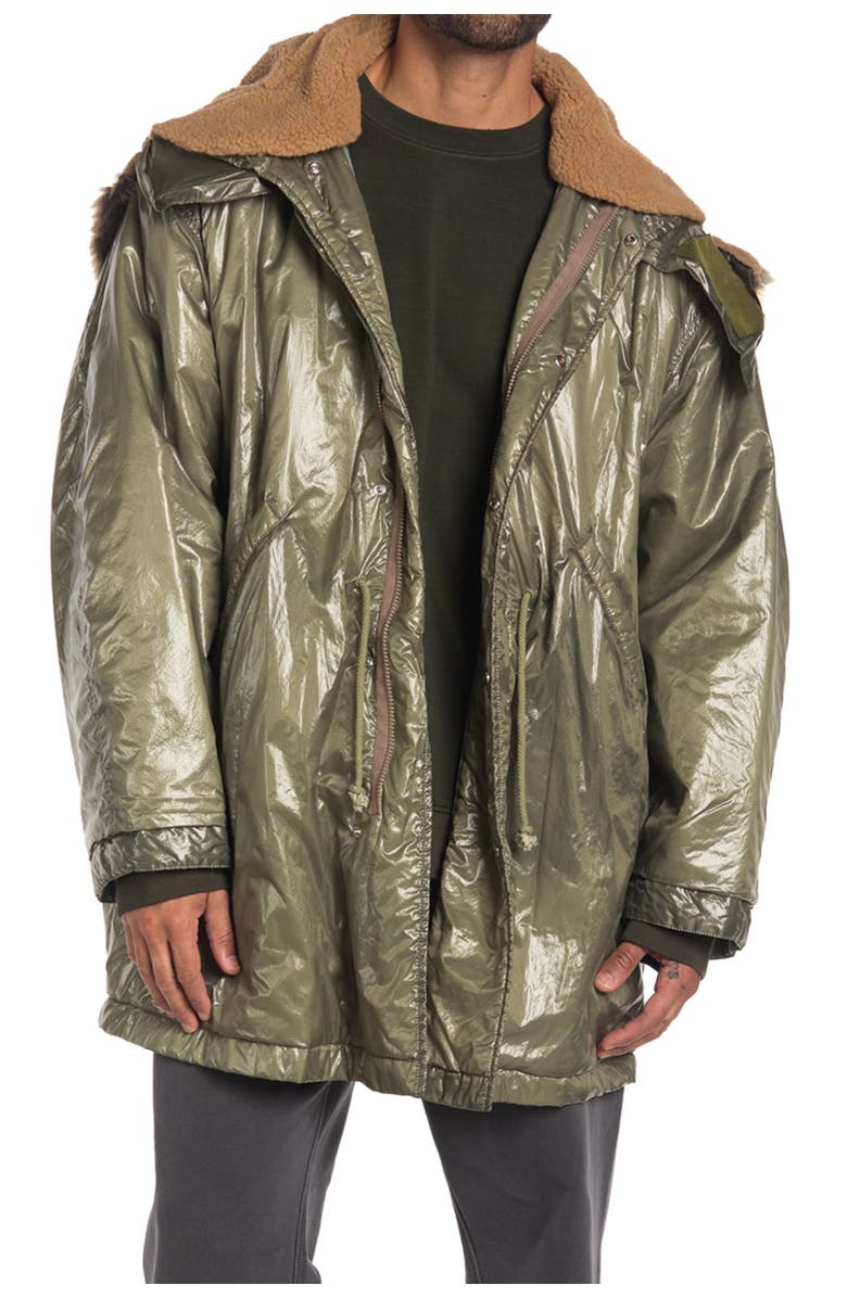 YEEZY Faux Fur Anorak Jacket, Main, color, 