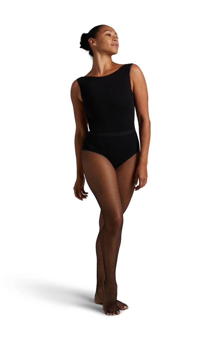 Classic Fishnet Tight with Seams, Alternate, color, black