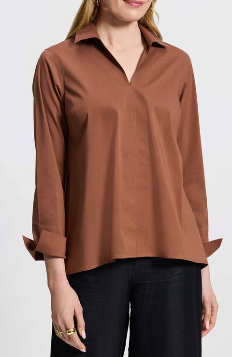 Agnes Split Cuff Popover Blouse