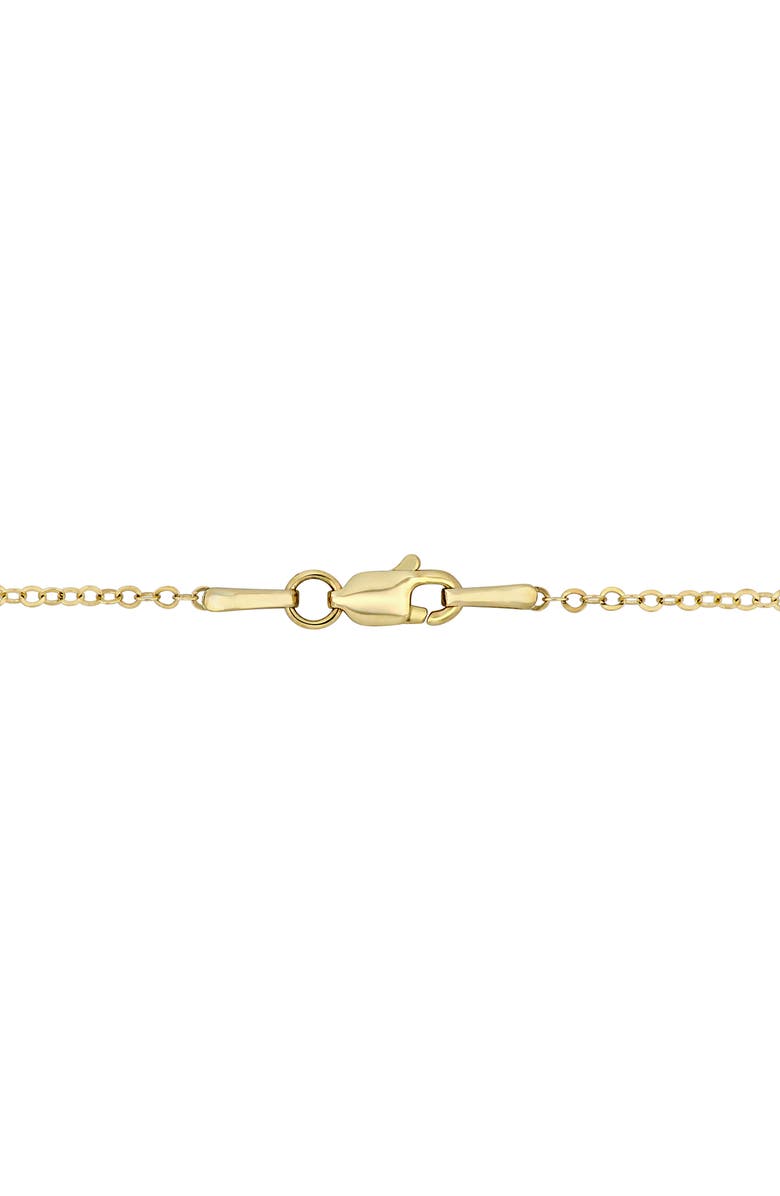 DELMAR 10K Yellow Gold Textured Heart Pendant Necklace, Alternate, color, 