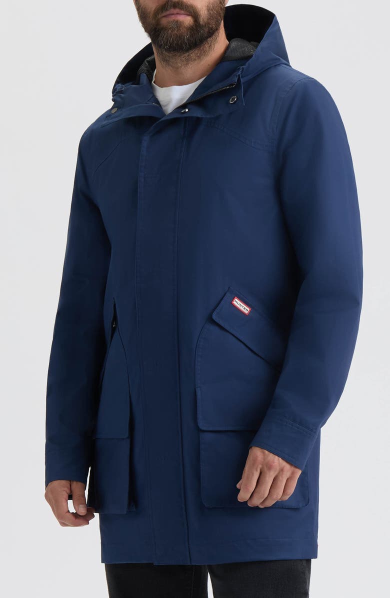 Hunter Downing Hooded Rain Jacket, Alternate, color, Naval Academy