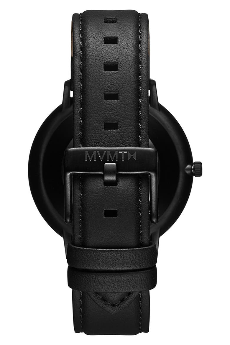 Legacy Leather Strap Watch, 42mm, Alternate, color, BLACK