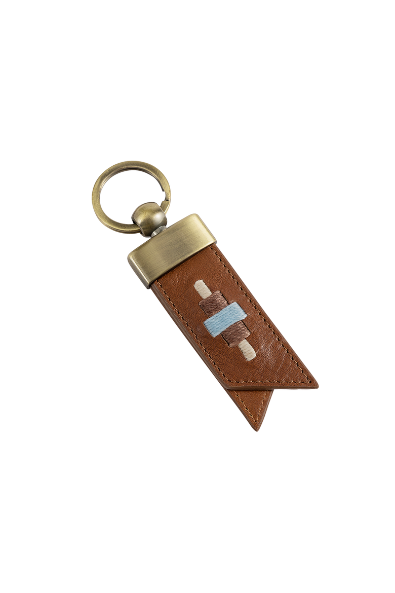 Juntos Origami Keyring, Main, color, Tan/Cream/Light Brown