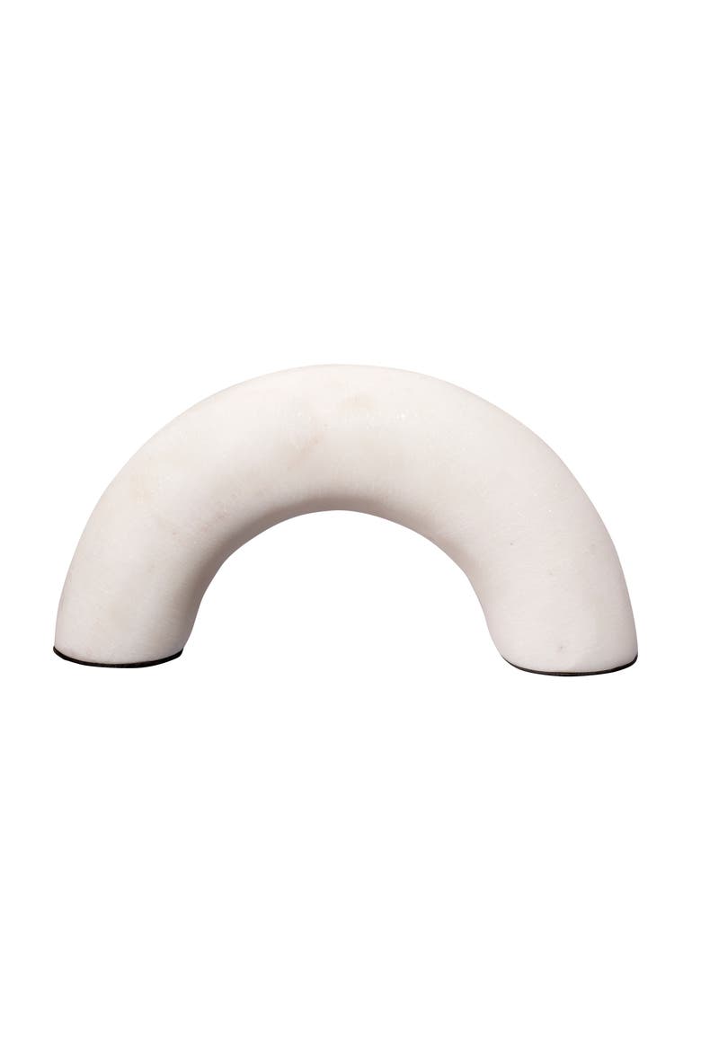 Ostrich Marble Decorative Object, Main, color, White