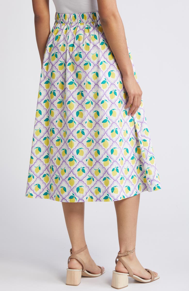 Boden Hattie Cotton Poplin Midi Skirt, Alternate, color, 