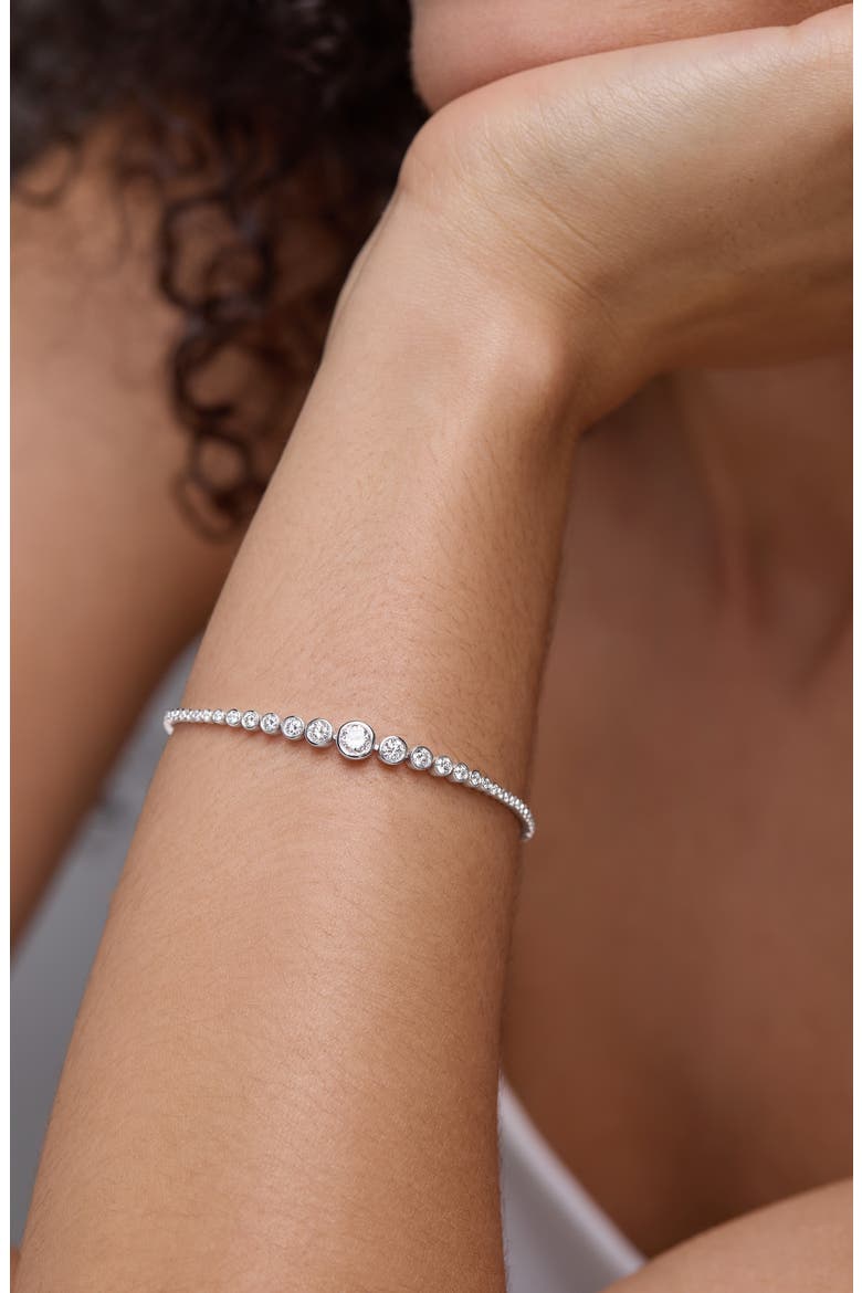 Audrey Diamond Tennis Bracelet, Alternate, color, 18K WHITE GOLD