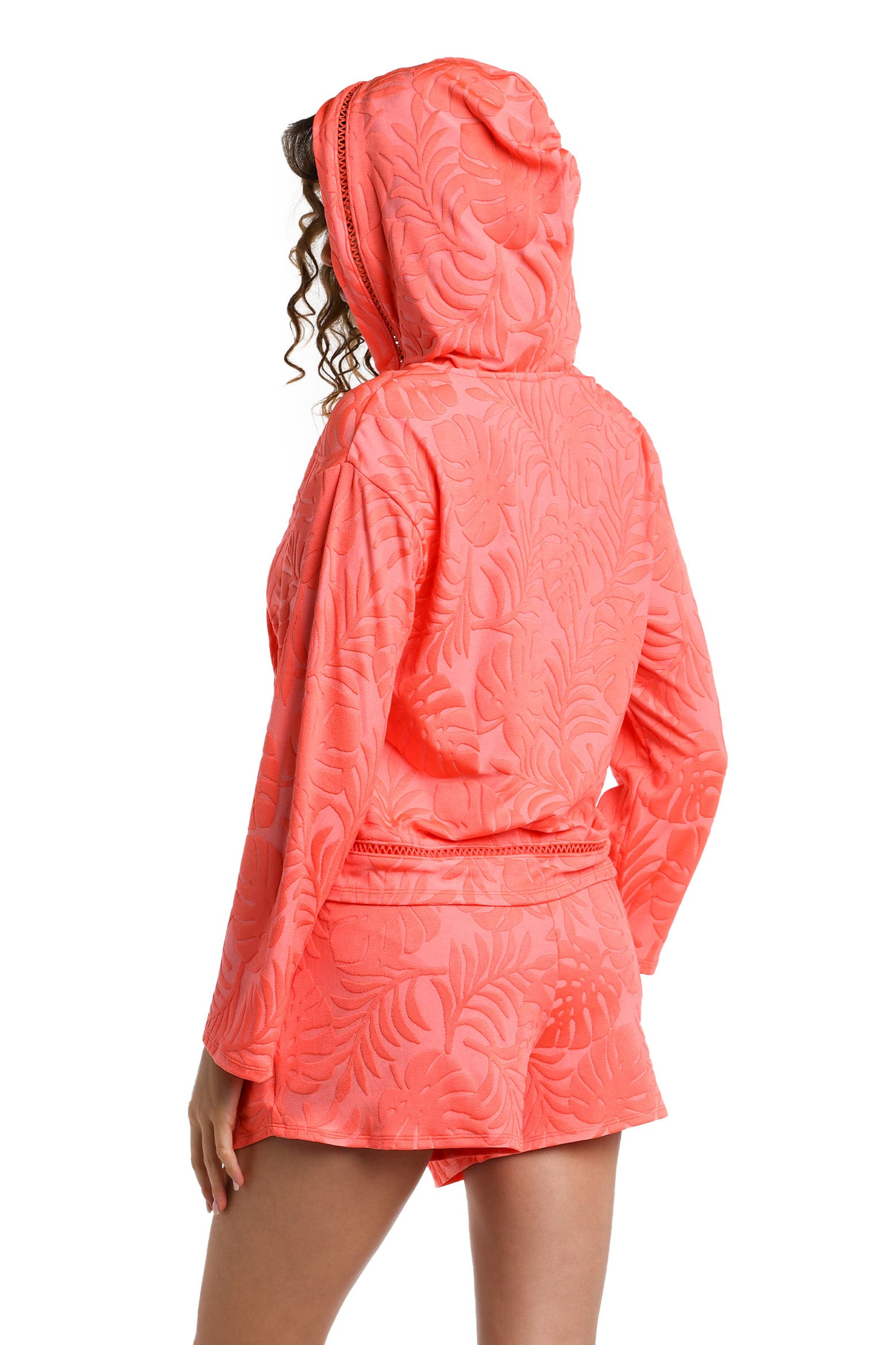 Small Method Cover La Blanca Island Palm Cover-Up Hoodie (Women) | Nordstromrack