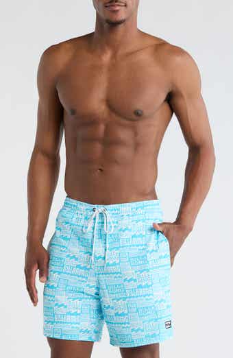 Allover Logo Volley Swim Trunks