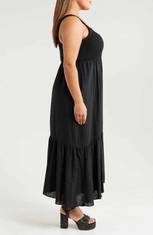 Chelsea28 Smocked Maxi Sundress In Black