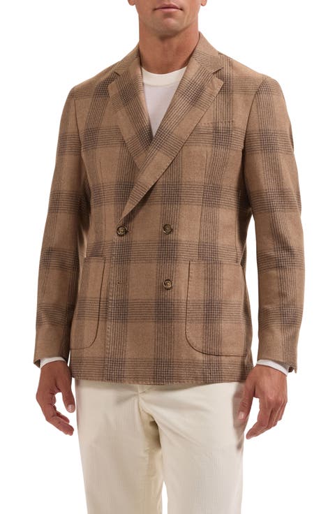 Two-Button Virgin Wool, Cotton & Cashmere Blazer