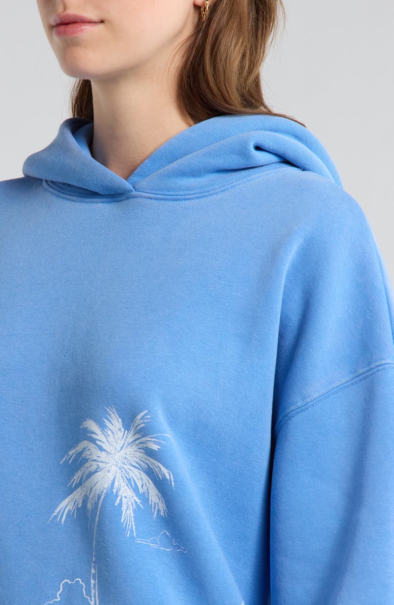PacSun A Beautiful Life Oversize Graphic Hoodie, Alternate, color, Blue