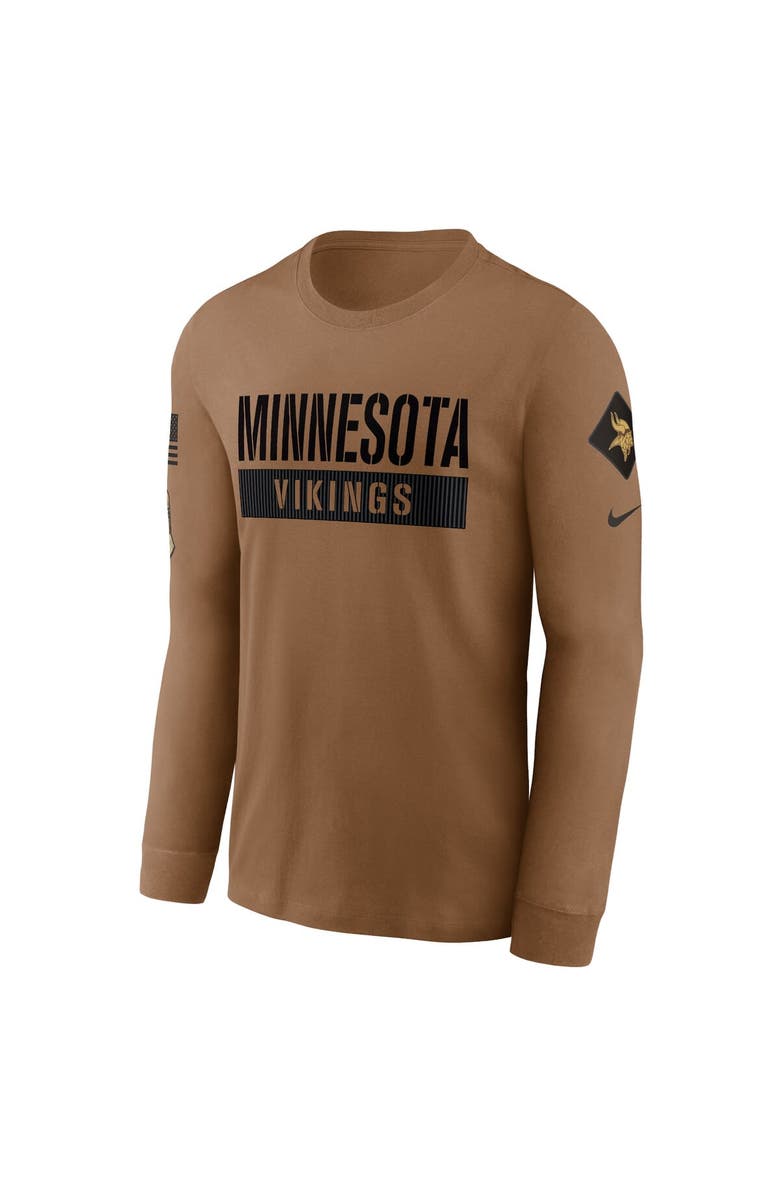 Nike Men's Nike  Brown Minnesota Vikings 2023 Salute To Service Long Sleeve T-Shirt, Alternate, color, 