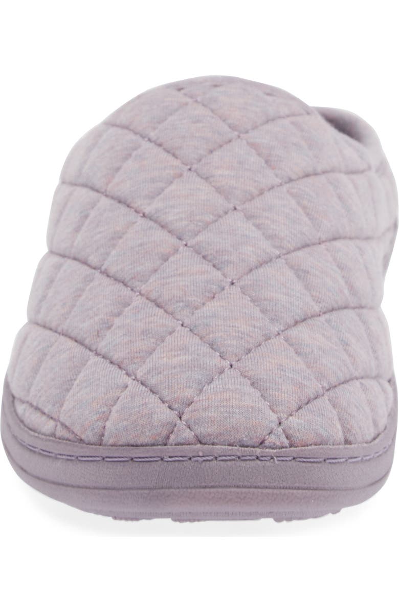 Acorn Lupine Quilted Hoodback Slipper, Alternate, color, Purple