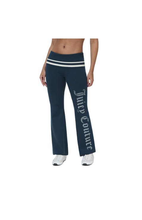 Foldover Flare Knit Pants