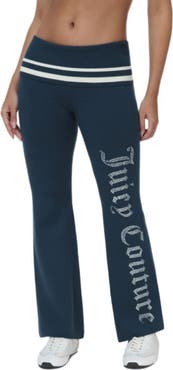Juicy Couture Foldover Flare Knit Pants