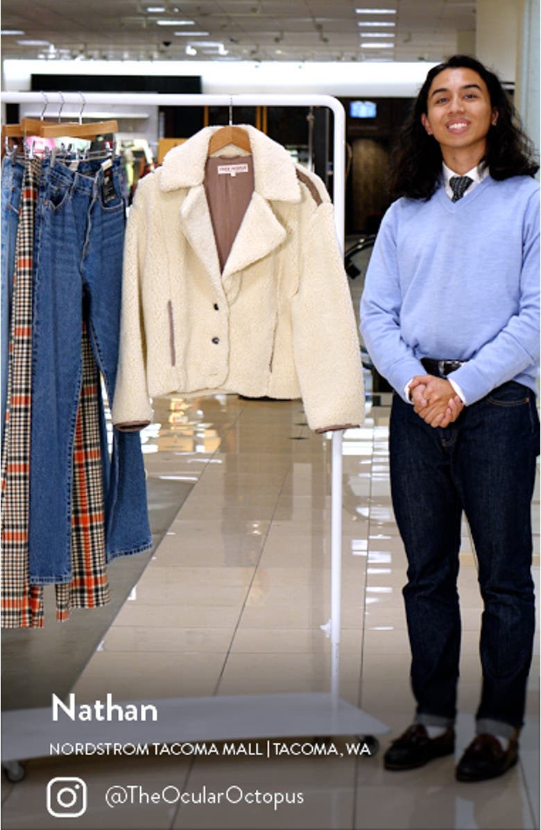 Joplin Faux Fur Teddy Jacket, sales video thumbnail