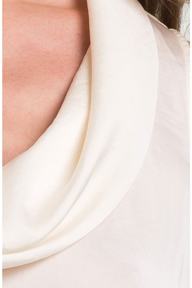 Cowl Neck Sleeveless Blouse, Alternate, color, CREAM