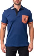 Maceoo Mozartclasstip Regular Fit Egyptian Cotton Polo