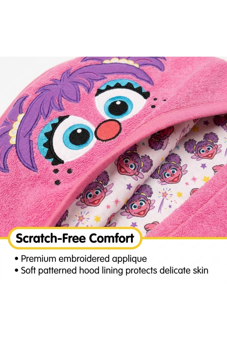 Abby Cadabby Hooded Towel, Alternate, color, Abby Cadabby Pink
