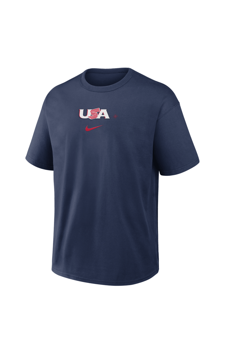Nike Men's Nike Navy USA Baseball 2026 World Baseball Classic Max90 T-Shirt, Alternate, color, Navy