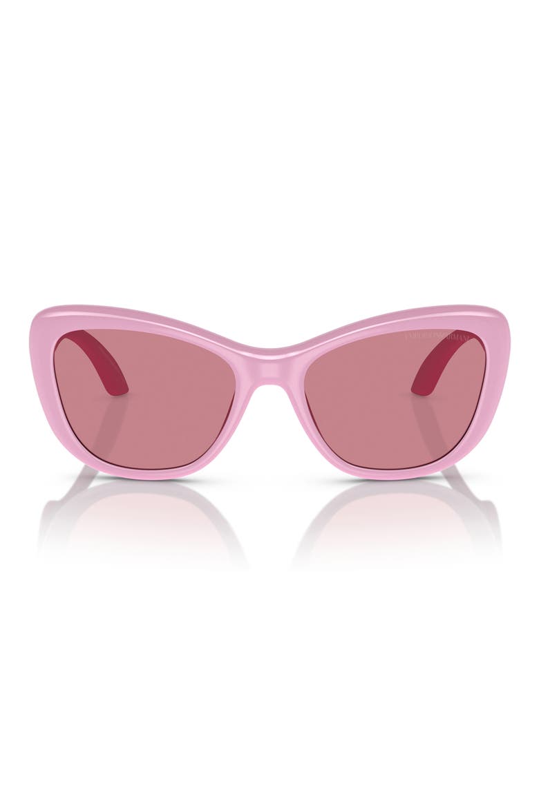 50mm Butterfly Sunglasses, Main, color, SHINY PINK / DARK VIOLET