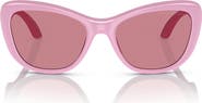 Emporio Armani 50mm Butterfly Sunglasses