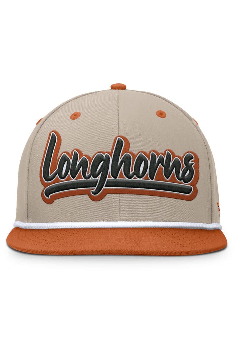 Men's Fanatics Khaki/Texas Orange Texas Longhorns Colt Fitted Hat, Alternate, color, Khaki