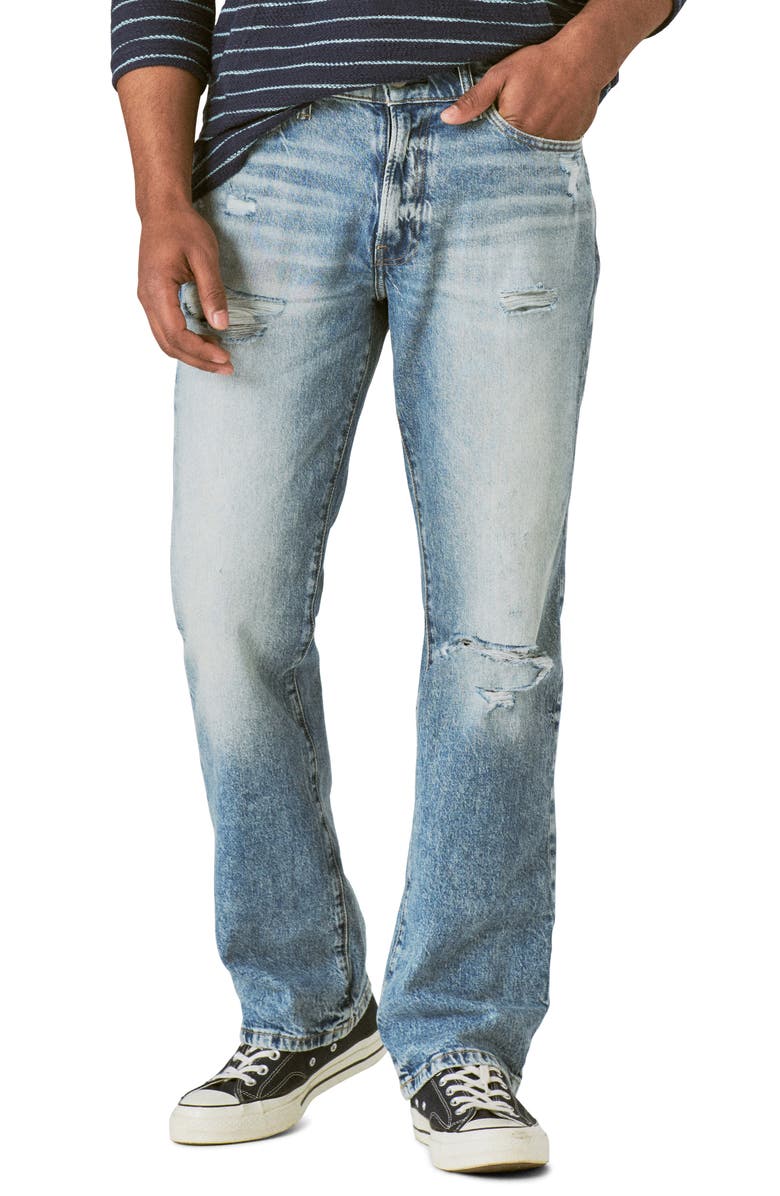 Lucky Brand Easy Rider Ripped Bootcut Jeans, Main, color, 